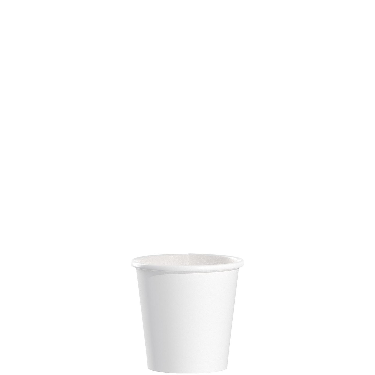 Solo® Hot Cup 4 OZ SSP White 50 Count/Pack 20 Packs/Case 1000 Count/Case