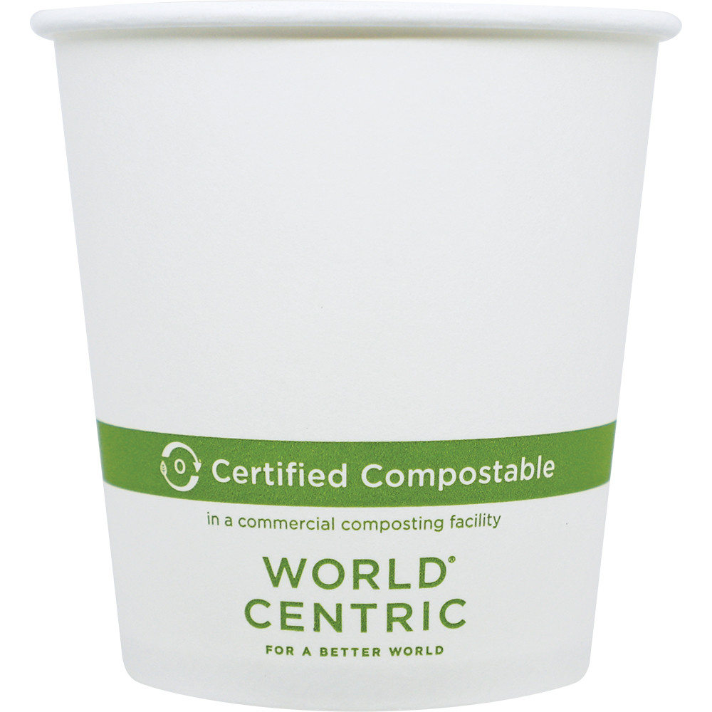 Hot Cup 10 OZ Paper PLA White 1000/Case
