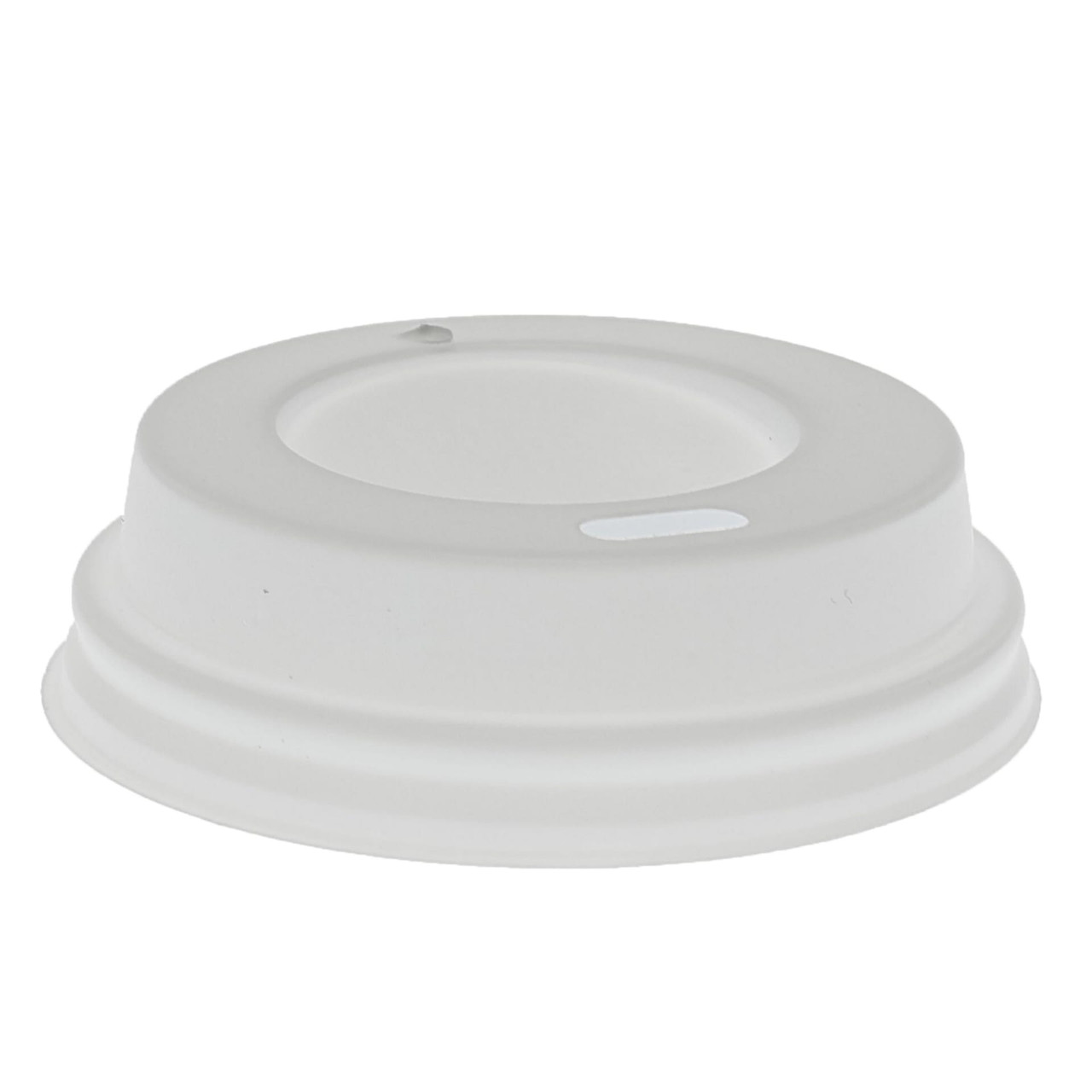 Lid Dome 2.5625X0.6875 IN HIPS White For 4 OZ Hot Cup Sip Through 1000/Case