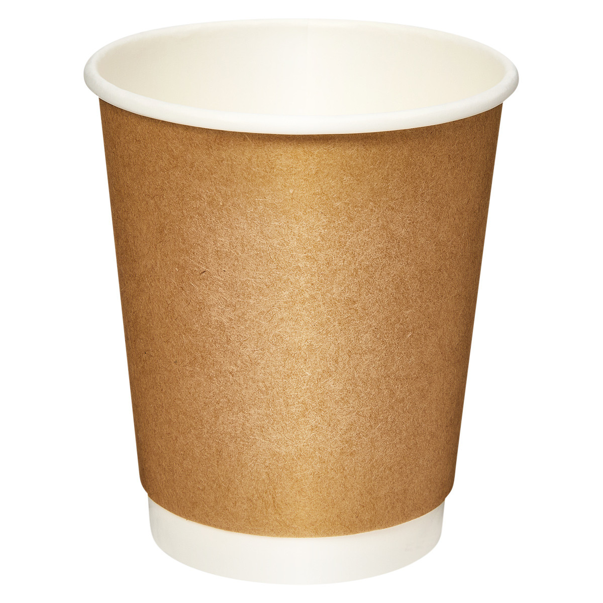 Victoria Bay 80 Series Hot Cup 8 OZ Double Wall Poly-Coated Paper Kraft 25 Count/Pack 20 Packs/Case 500 Count/Case