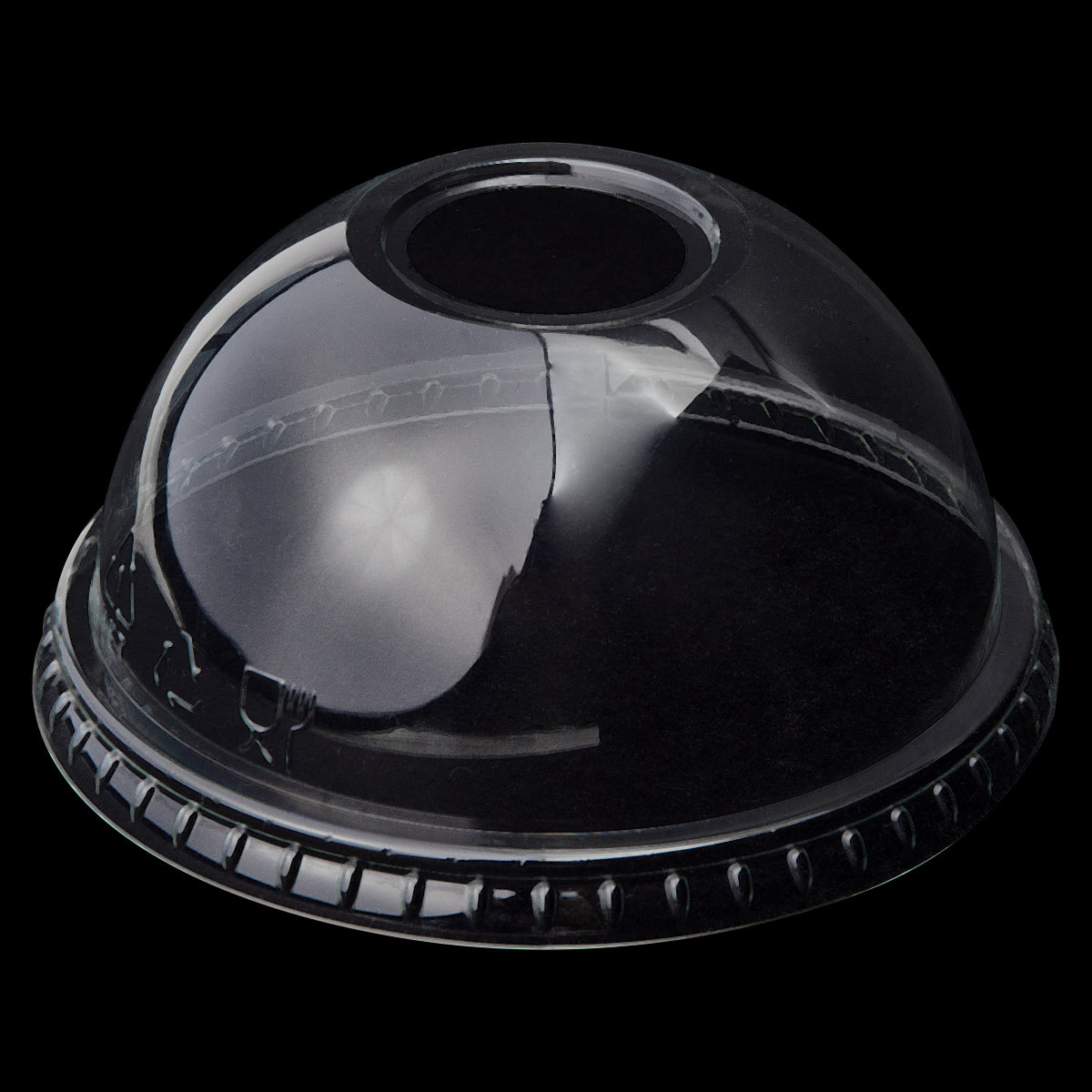 Victoria Bay 92 Series Lid Dome 3.6X1.8 IN PET Clear For 12-16 OZ Tall & 9 OZ Squat Cup With Hole 50 Count/Pack 20 Packs/Case