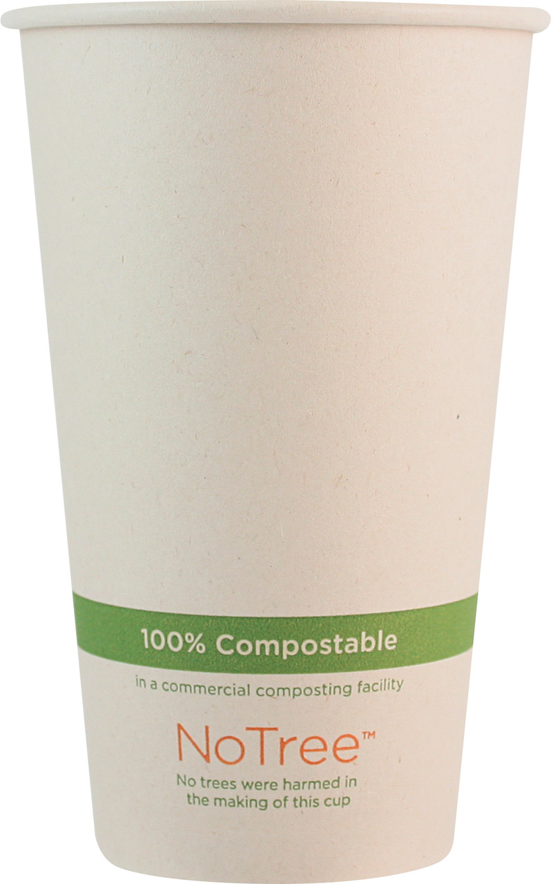 Hot Cup 20 OZ Sugarcane Beige 1000/Case