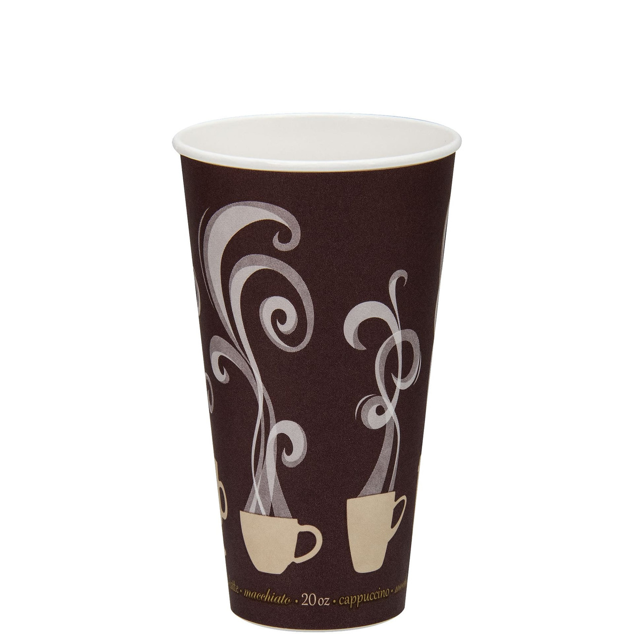 Solo® ThermoGuard® Hot Cup Insulated 20 OZ Double Wall Poly-Coated Paper  Steam 30 Count/Pack 20 Packs/Case