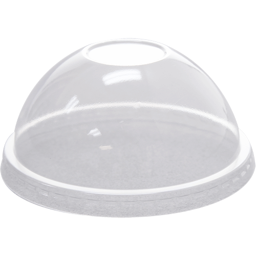 Karat® Lid Dome 92MM PET Clear For 8-9-12 OZ Cup No Hole 1000/Case
