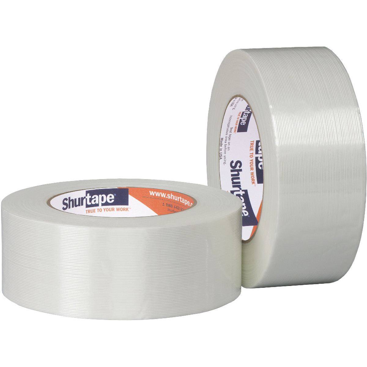 GS 490 Filament Tape 24MM X55M Clear Reinforced (BOPP) Rubber Adhesive 4.5MIL Economy 36 Rolls/Cs  64 Cs/Pallet
