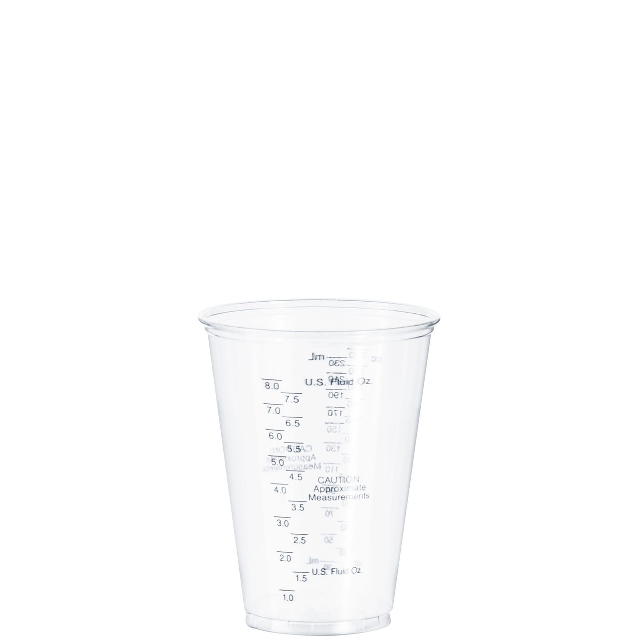 Dart® Cold Cup Medical 10 OZ PET Clear Graduated 50 Count/Pack 20 Packs/Case 1000 Count/Case