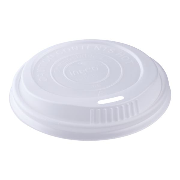 Karat Earth Lid Dome 90MM CPLA For 10-24 OZ Hot Cup Sip Through 1000/Case