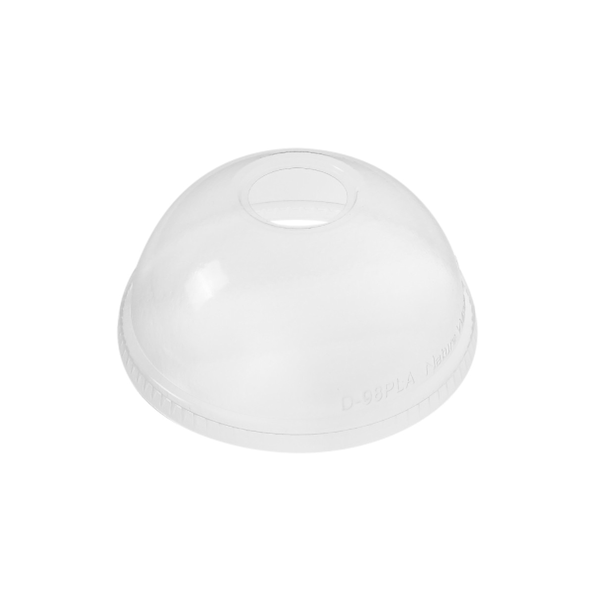 Karat Earth Lid Dome White For 12-24 FLOZ Cold PLA Cold Cup 1000/Case