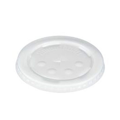 Solo® Lid HIPS For 24 OZ Cold Cup With Hole 2000/Case
