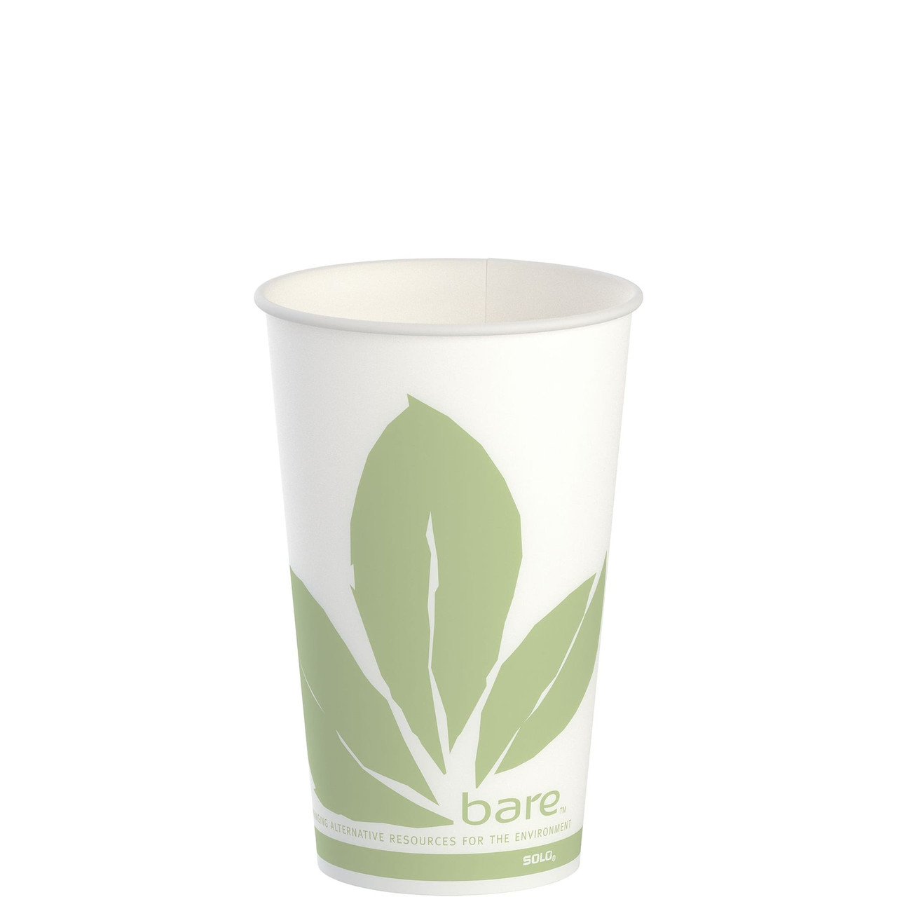 Solo® Cold Cup 16 OZ Wax Coated Paper Multicolor Bare® Stock Print 50 Count/Bag 20 Bags/Case 1000 Count/Case
