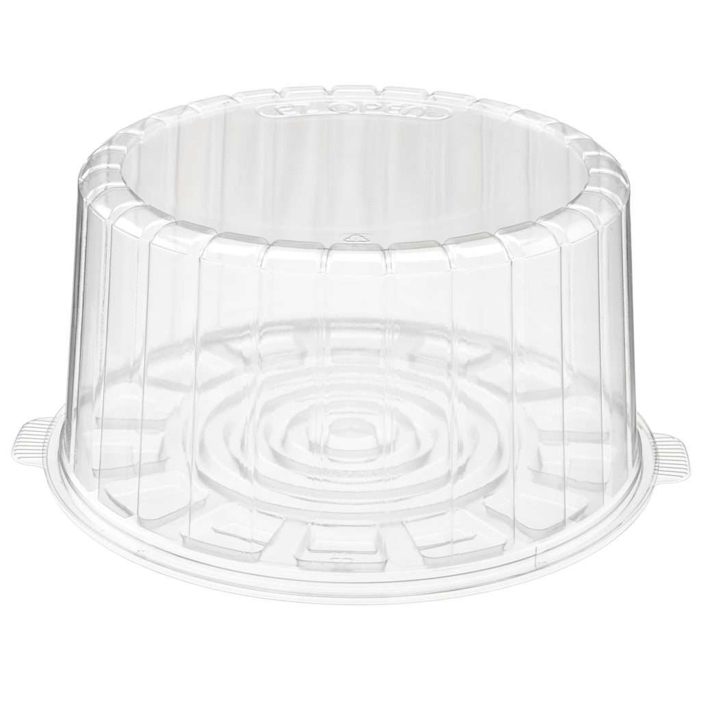 Essentials Cake Container & Lid Combo 11X12.4375X5.75 IN RPET Clear Round Double-Layer 50/Case