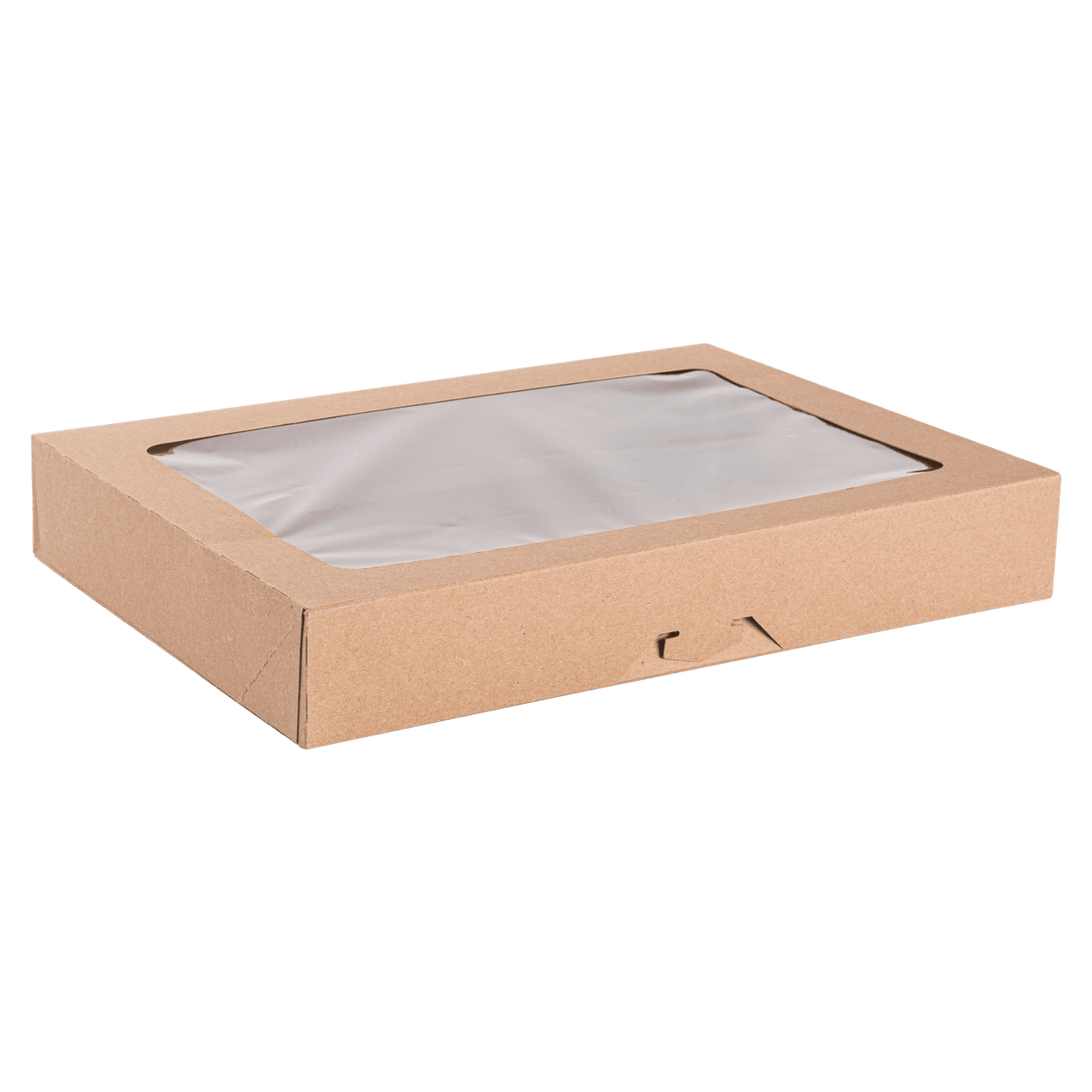 Donut Box 16X12X2.5 IN Kraft With Window 100/Case
