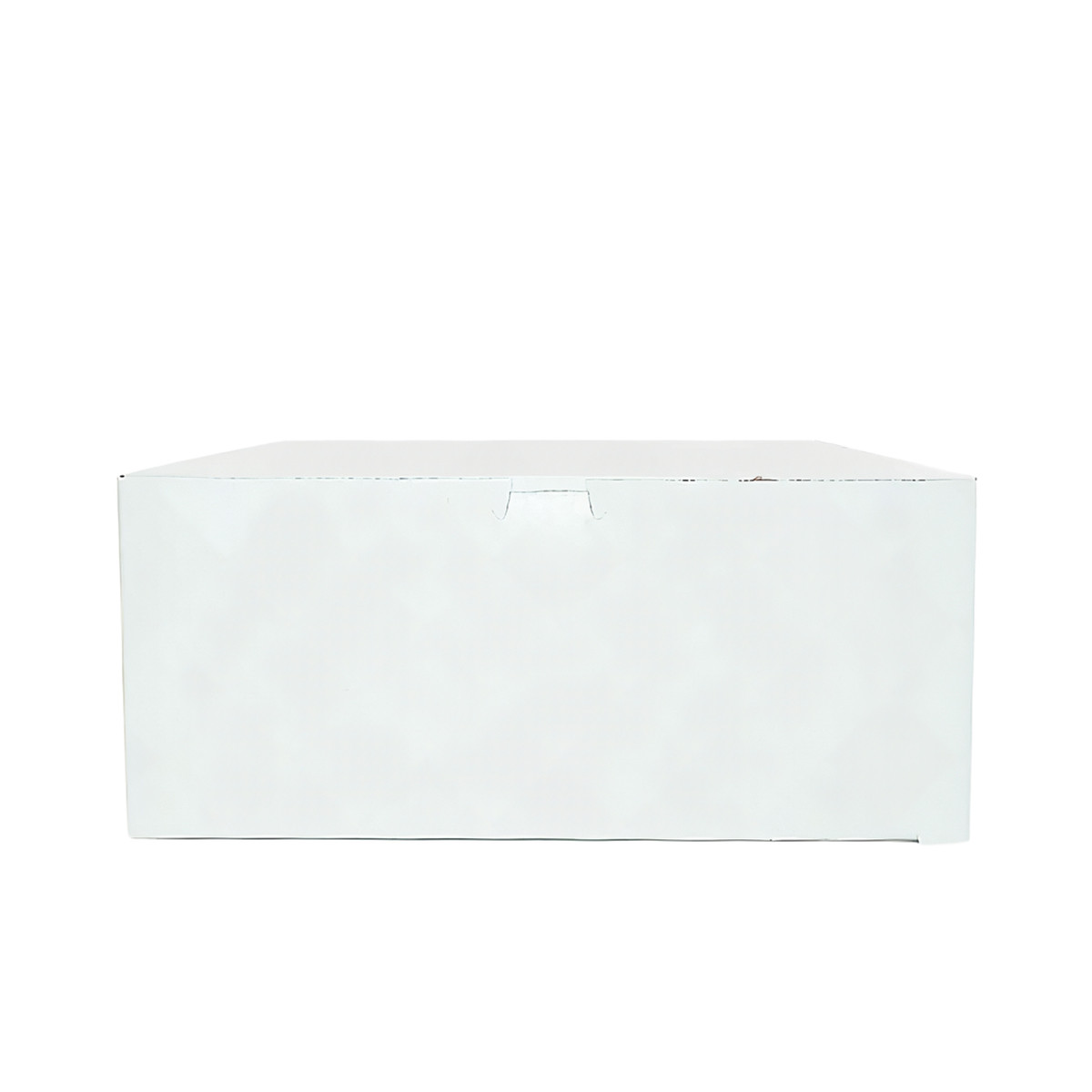 Easy Lock Cake Box 14X14X5.5 IN SUS Paperboard CRB White Square Lock Corner 1-Piece 50/Bundle