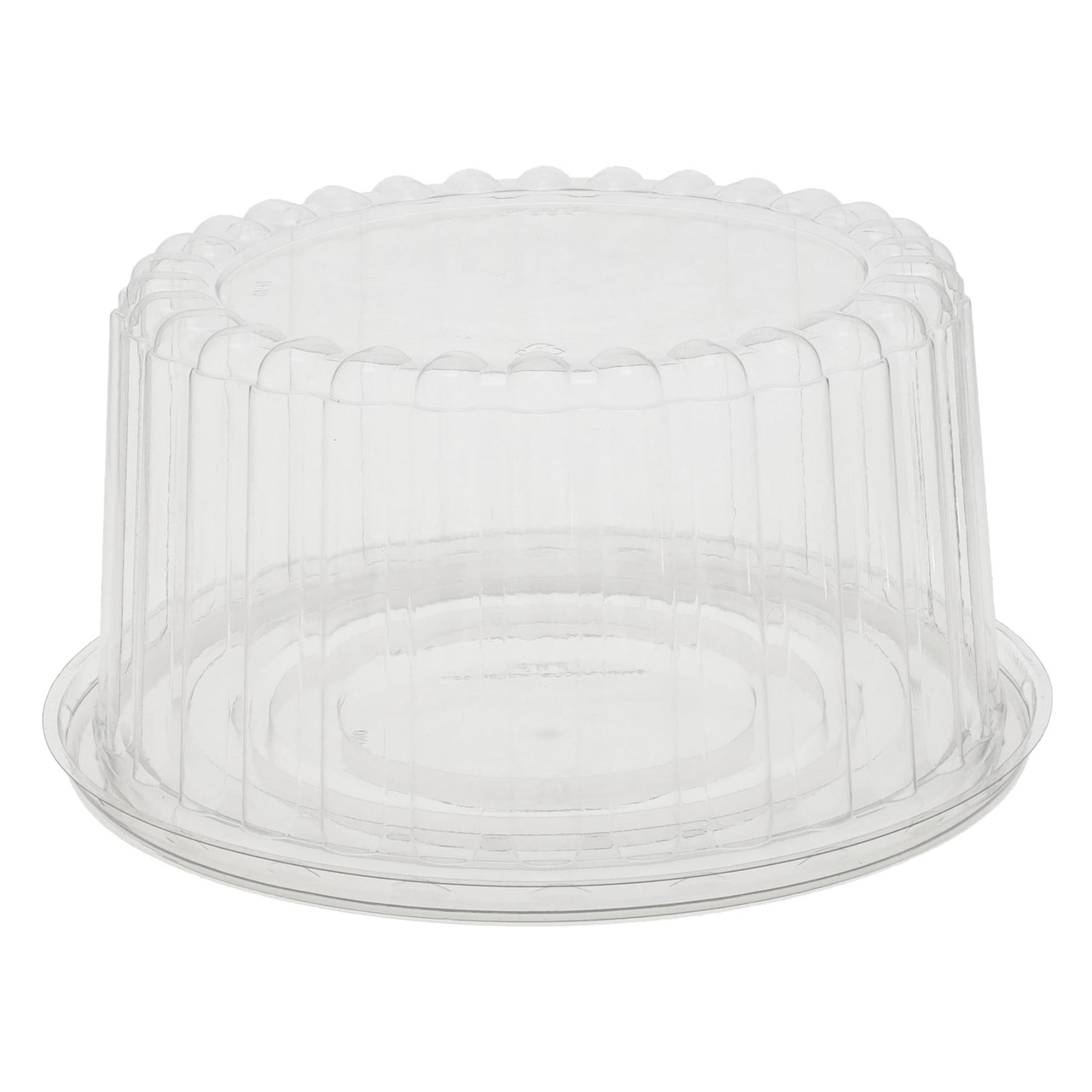 Baby Cake Container & Lid Combo With High Dome Lid 7.75X4 IN PET Clear Fluted 100/Case