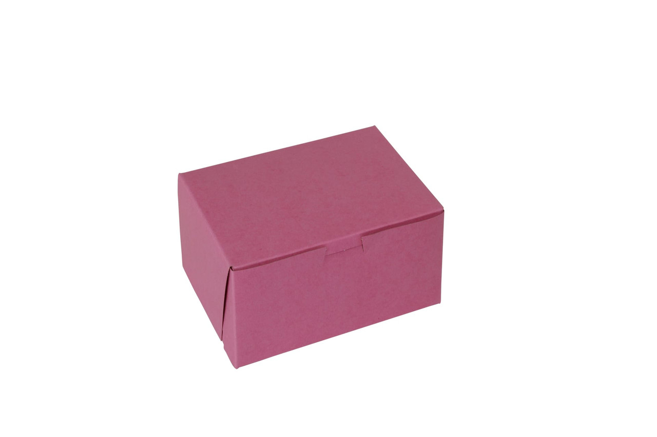 Bakery Box 7X7X4 IN Paperboard Strawberry Corner Lock 1-Piece 200/Bundle