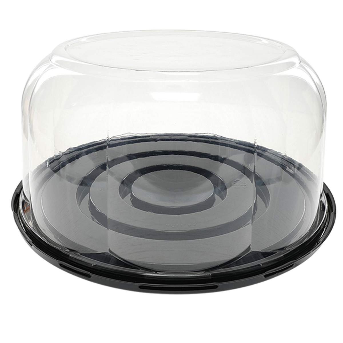 Cake Container With Dome Lid 9X5.25 IN Rose Black 40/Case