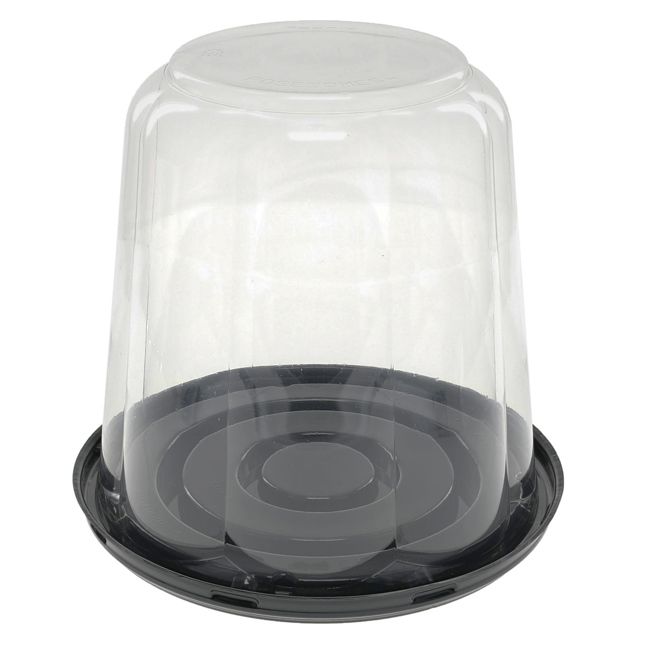 Bakery Container & Lid Combo 6.75X6.25 IN PET Black Clear 160/Case