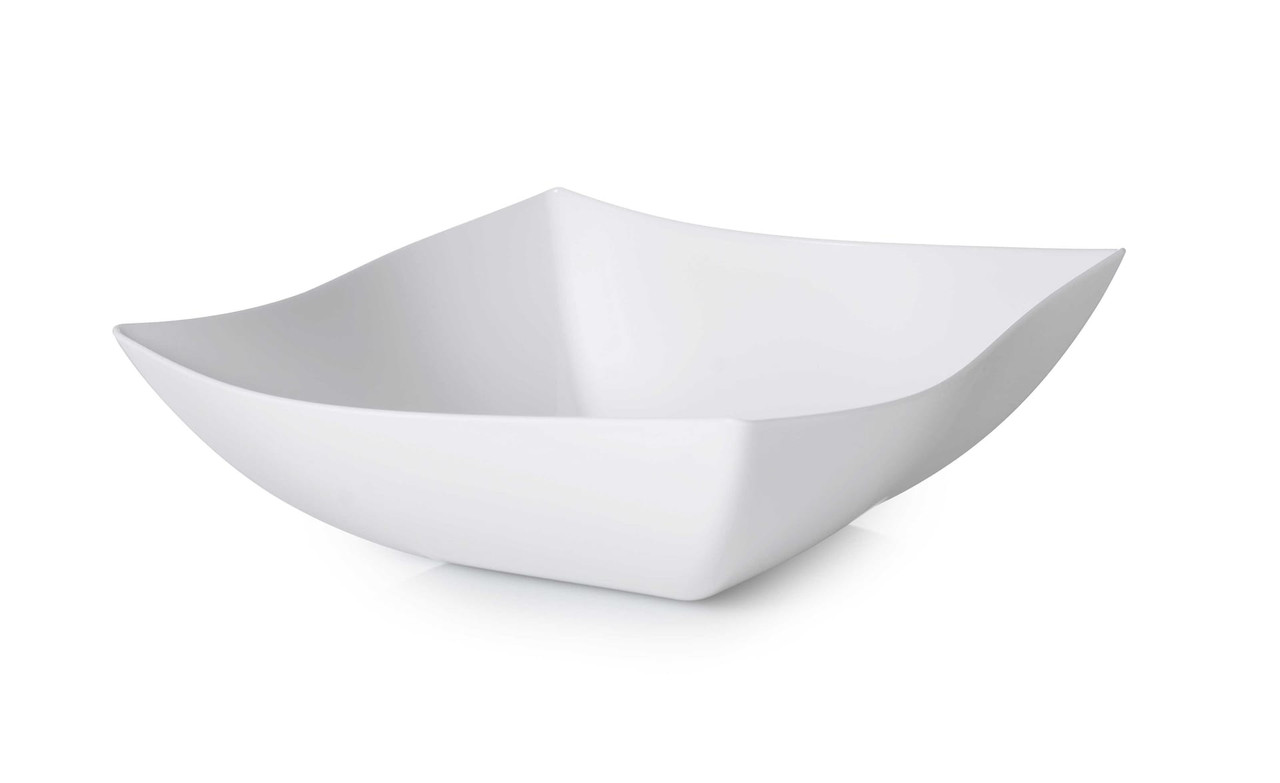 Serving Bowl 64 OZ PS White Square 50/Case