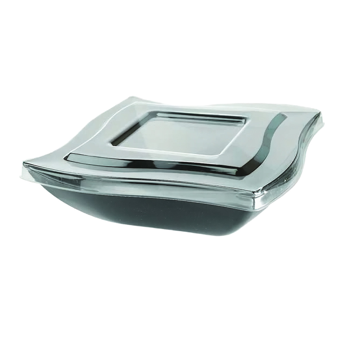 Lid Flat PET Clear Round For 128 OZ Bowl 48/Case