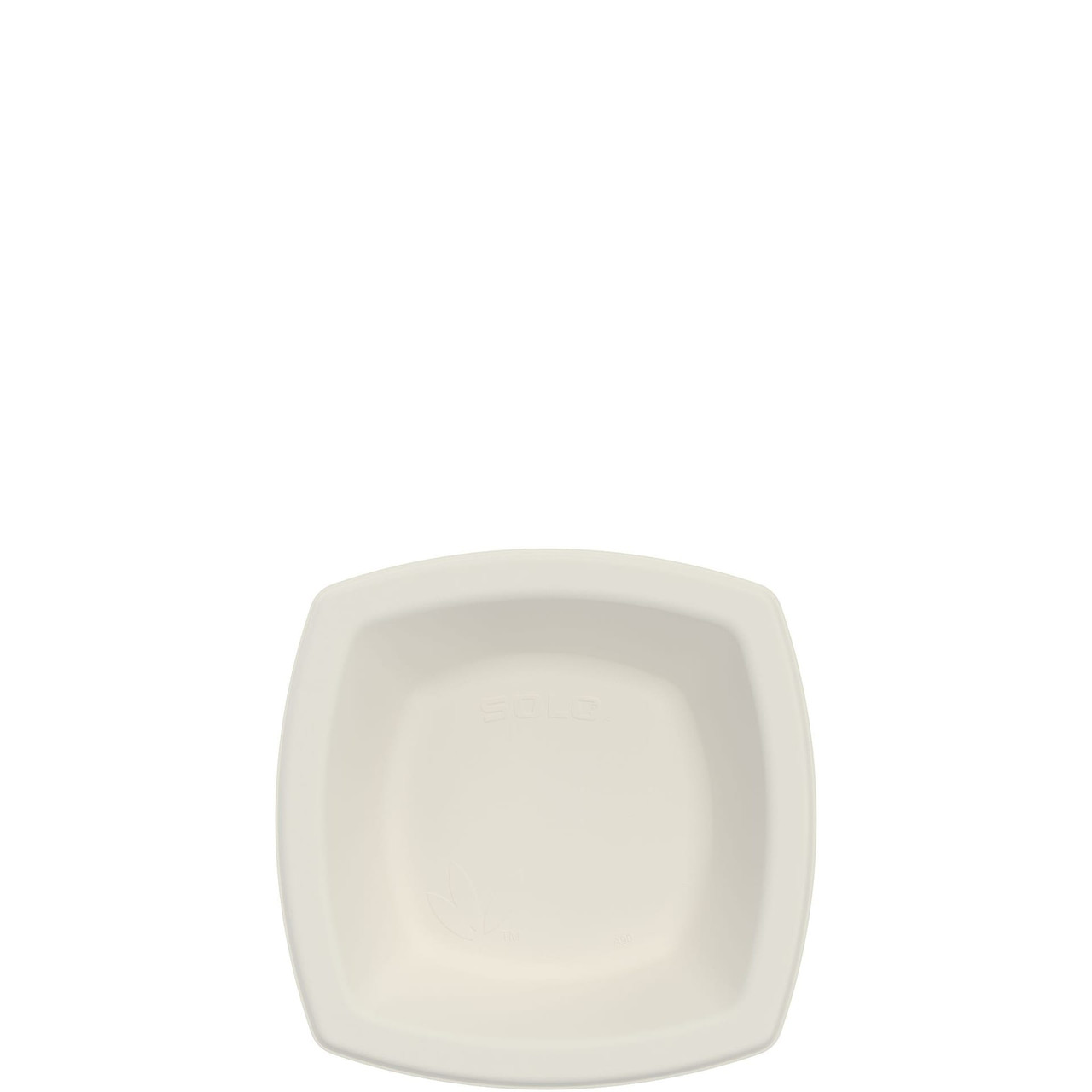 Solo® Bare® by Solo® Eco-Forward® Bowl 12 OZ Sugarcane White Square 125 Count/Pack 8 Packs/Case 1000 Count/Case