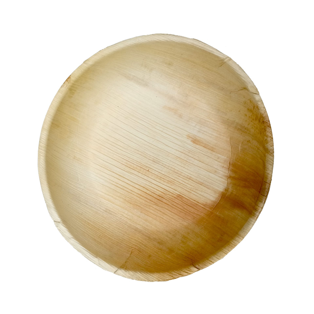 Bowl 100 OZ Palm Leaf Natural Round Oven Safe Microwave Safe Freezer Safe 10 Count/Pack 5 Packs/Case 50 Count/Case