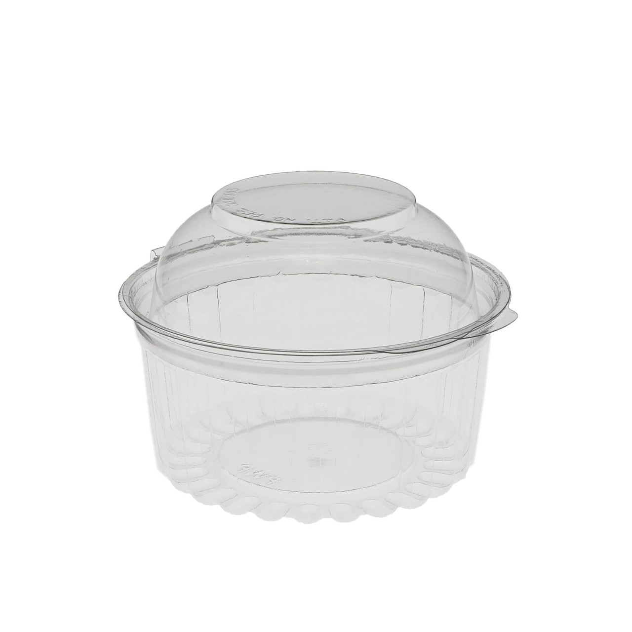 Sho-Bowl Bowl & Lid Combo With Dome Lid 12 OZ PET Clear Round Hinged 250/Case