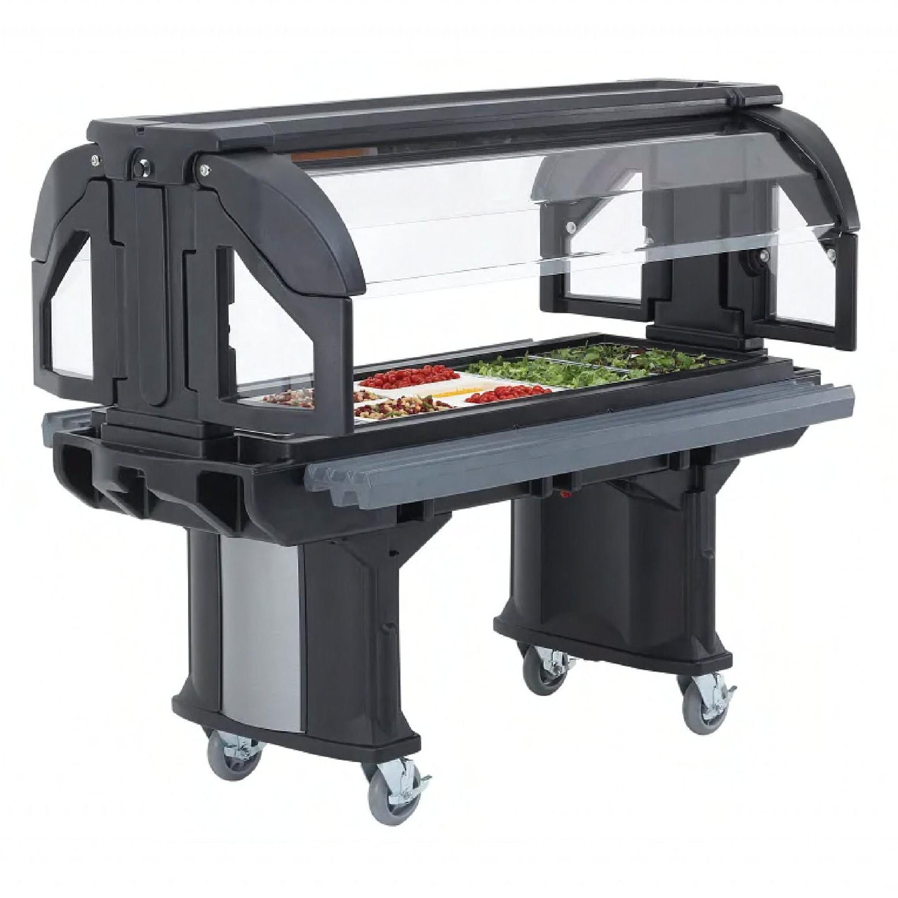 Versa Serving Counter Black Food Bar 1/Each