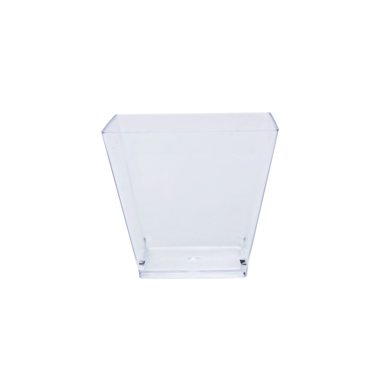 Catering Bowl 2 OZ Plastic Clear Square 200/Case