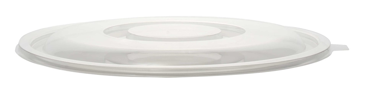 Super Bowl Lid Flat PET Clear Round For 48 OZ Bowl 50/Case