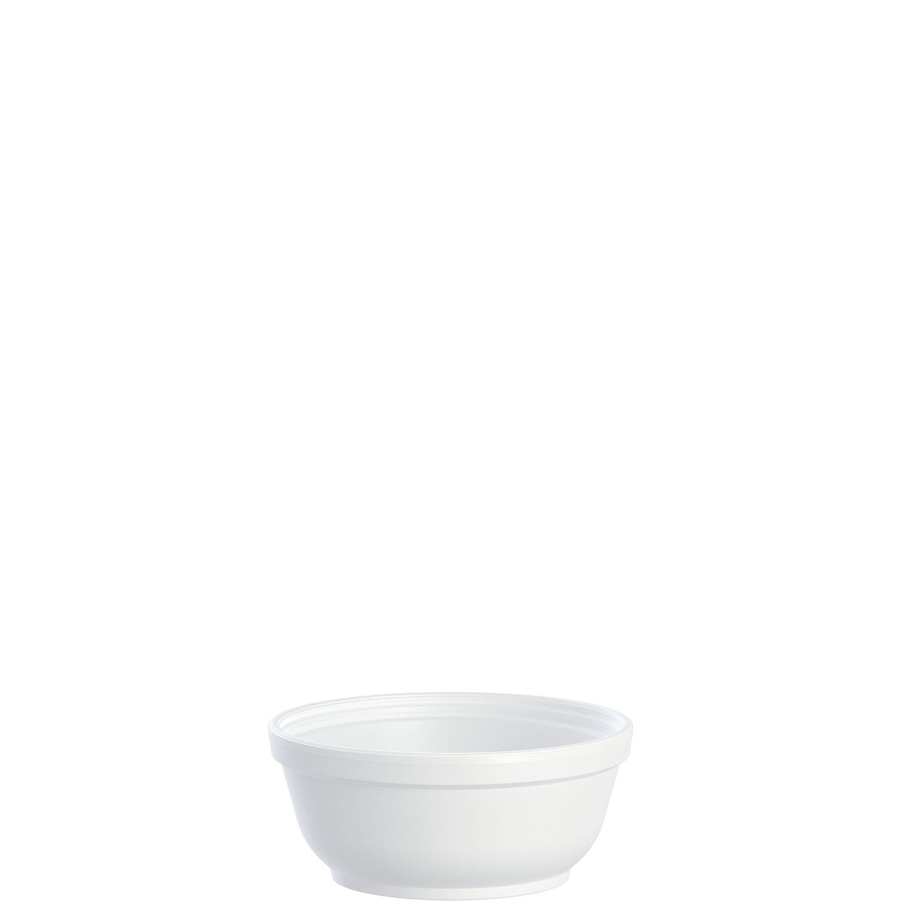 Dart® J Cup® Bowl 8 OZ EPS White Round Insulated 50 Count/Pack 20 Packs/Case 1000 Count/Case