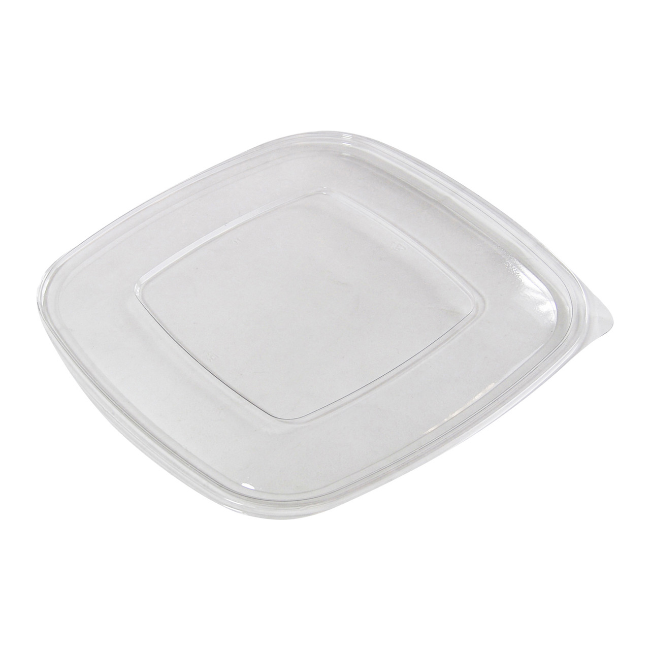 Lid 9X9X0.31 IN PET Clear Square For 32-48-64 OZ Bowl 150/Case