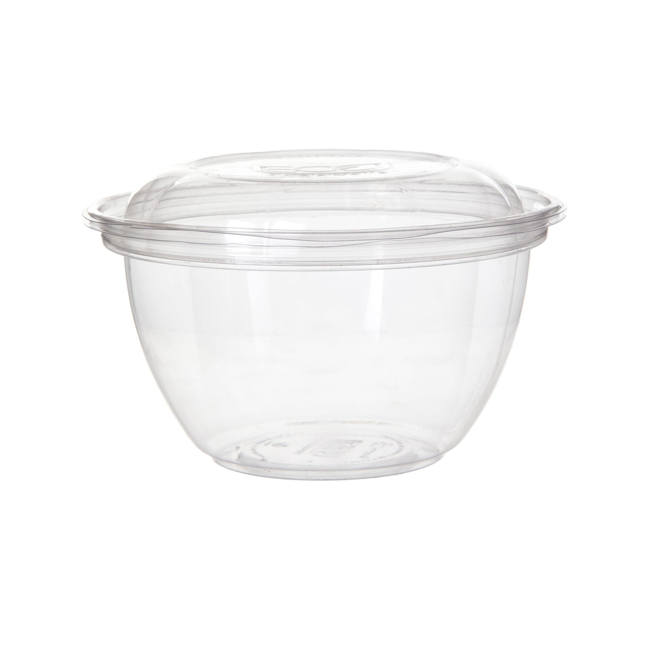 Salad Bowl & Lid Combo 18 OZ PLA Clear 150/Case