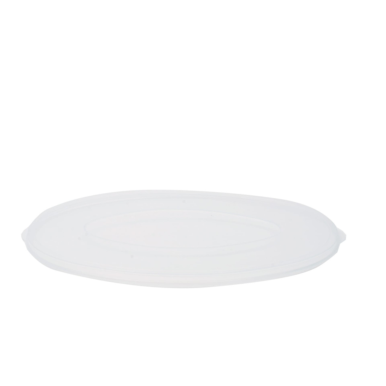 Lid Plastic Clear Oval For Bowl 50/Case