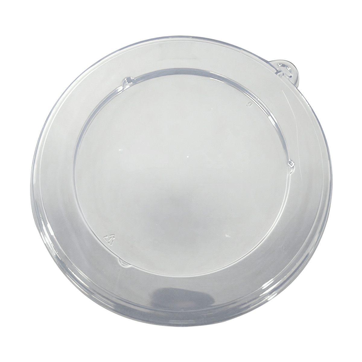 Lid Flat 1 Compartment PET Clear Round For 24-40 OZ Bowl Unhinged 500/Case