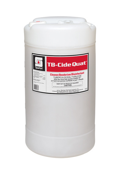 TB-Cide Quat® Lemon One-Step Disinfectant 15 GAL Alkaline RTU 1/Drum