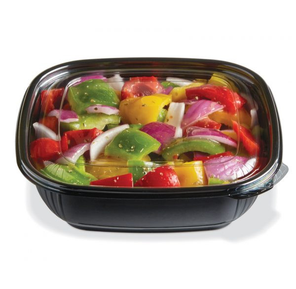 Fresh 'n Clear® Bowl 32 OZ PET Black 300/Case