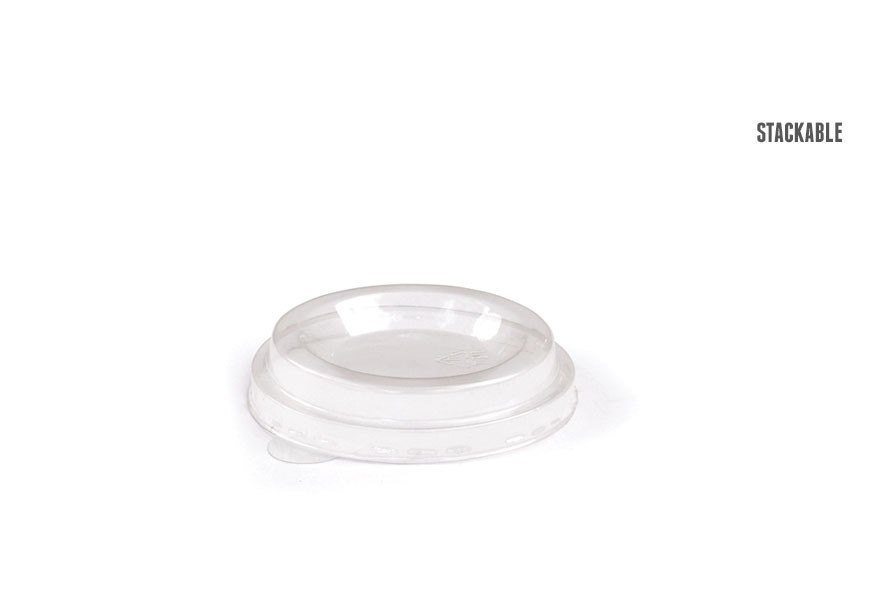 Lid Flat PET For 12 OZ Noodle Bowl 500/Case