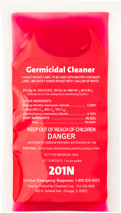 Fresh Scent Disinfectant Cleaner Deodorizer 1 FLOZ Concentrate Germicidal 132/Box