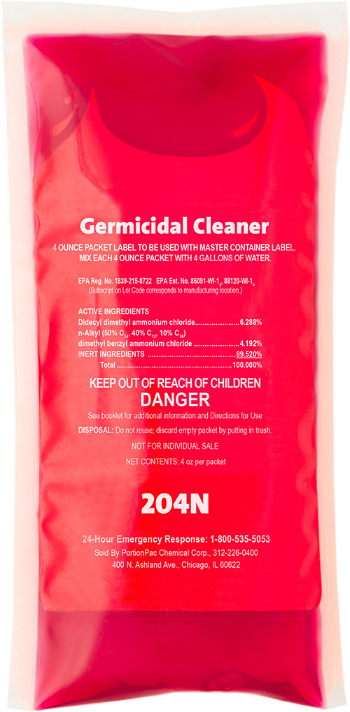 Fresh Scent Disinfectant Cleaner Deodorizer 4 FLOZ Concentrate Germicidal 40/Box