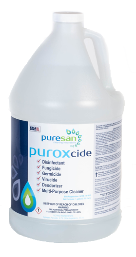 Puroxcide Unscented One-Step Disinfectant 1 GAL Multi Surface Concentrate Hydrogen Peroxide Fungicidal Virucidal 2/Case