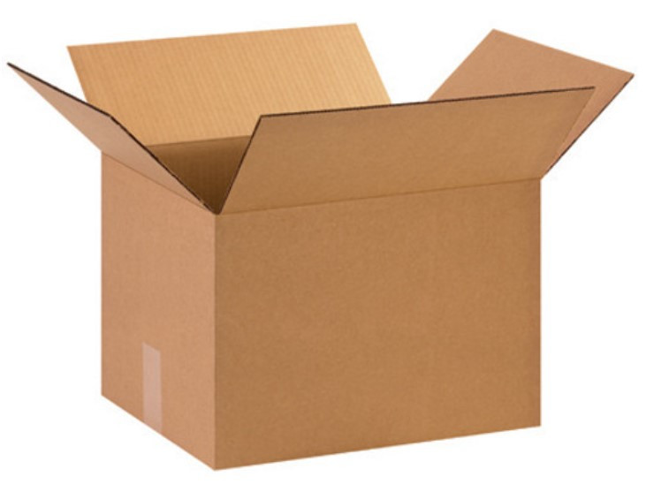 Regular Slotted Container (RSC) 16X12X8 IN Kraft Corrugated Cardboard C-Flute 200# 1/Each