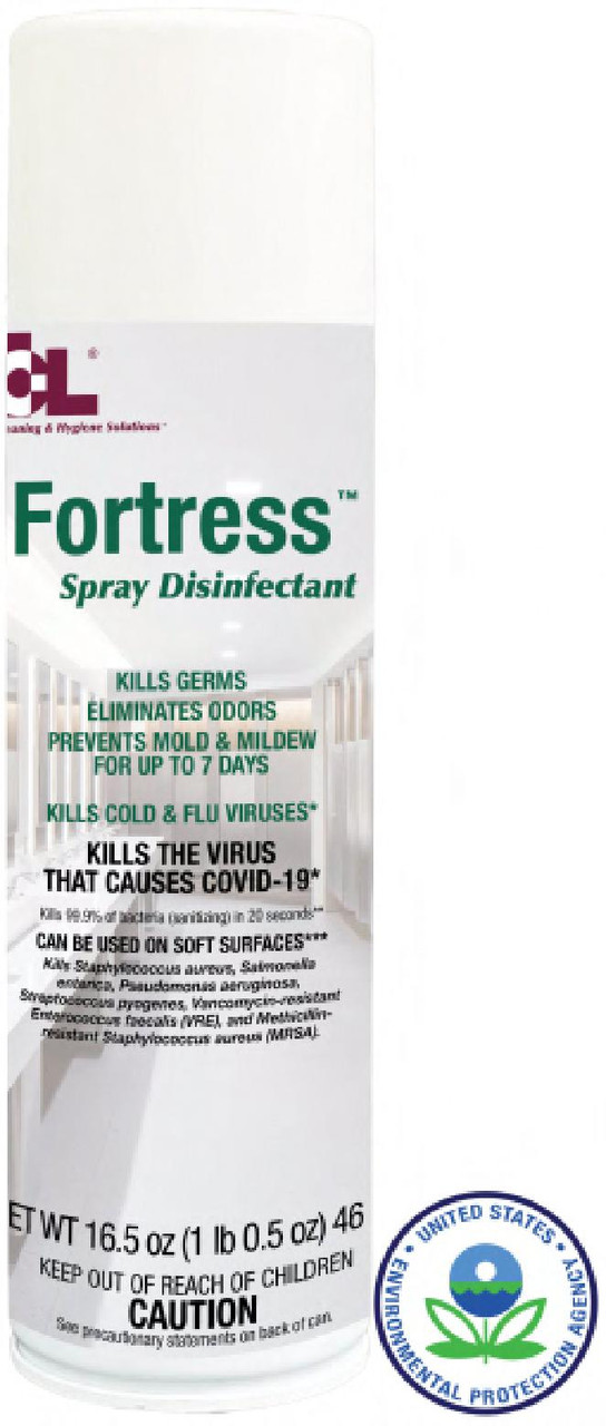 Fortress Morning Fresh One-Step Disinfectant 16.5 FLOZ Multi Surface Aerosol Bactericidal 12/Case