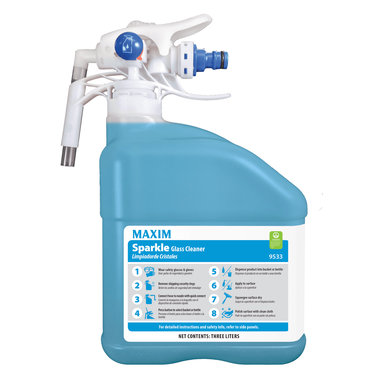 Maxim® Sparkle Glass Cleaner 3 L 2/Case