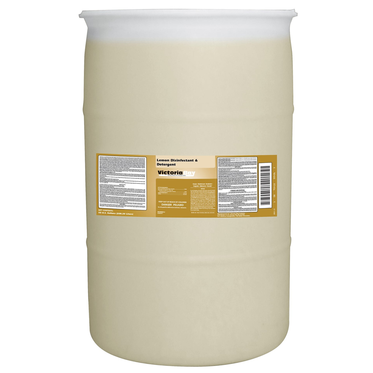 Victoria Bay Lemon Detergent & Disinfectant 55 GAL 55/Drum