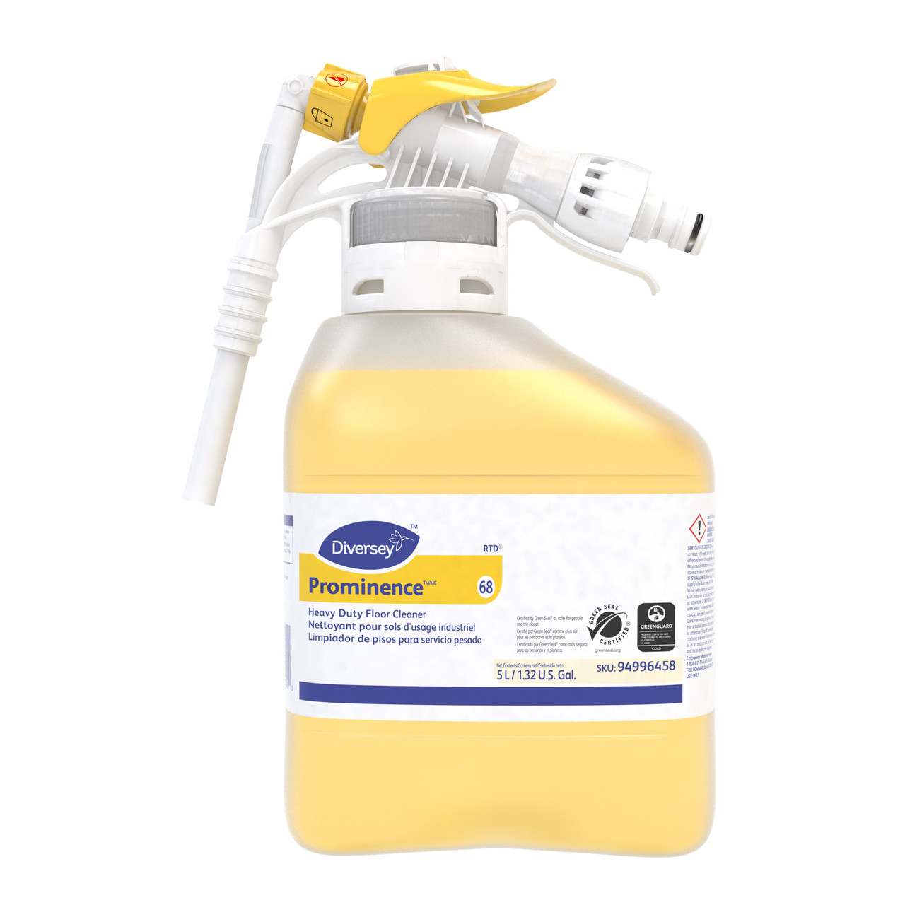 Prominence™ Citrus Scent Floor Cleaner 5 L Heavy Duty Daily Multi Surface Neutral Liquid RTD 1/Case