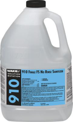Waxie 910 Finale FS Mild Scent Sanitizer 1 GAL No Rinse 4/Case