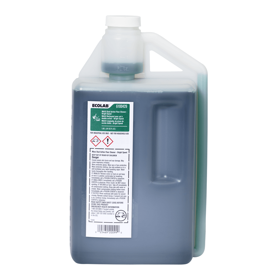 MAXX Dual Bright Floor Cleaner 64 FLOZ Daily Alkaline Concentrate 6/Case