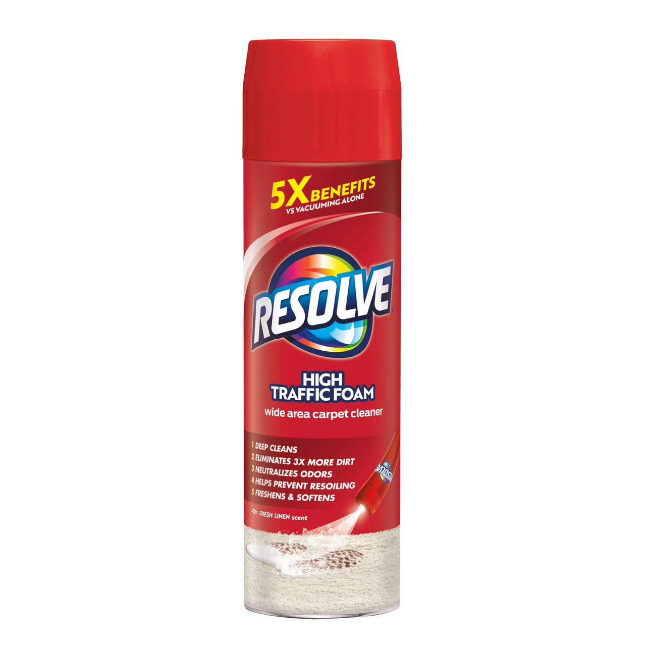 Resolve® Citrus Scent Carpet Spot Cleaner 22 FLOZ RTU Foam Aerosol 12/Case