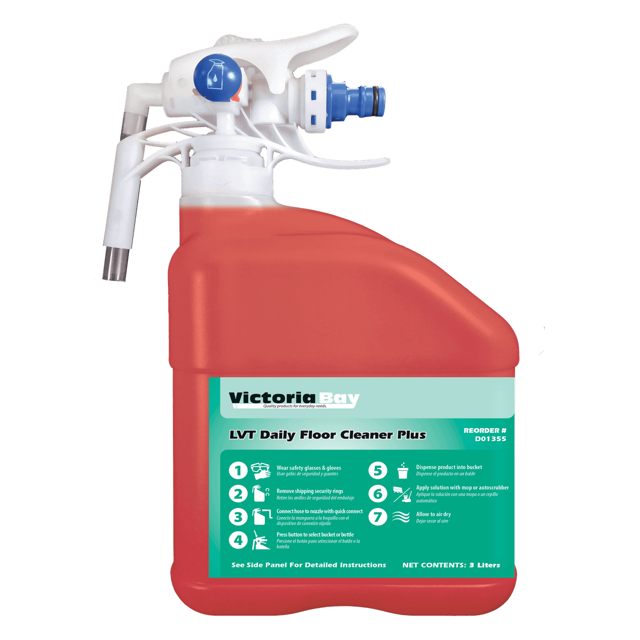 Victoria Bay LVT Daily Floor Cleaner Plus 3 L 2/Case