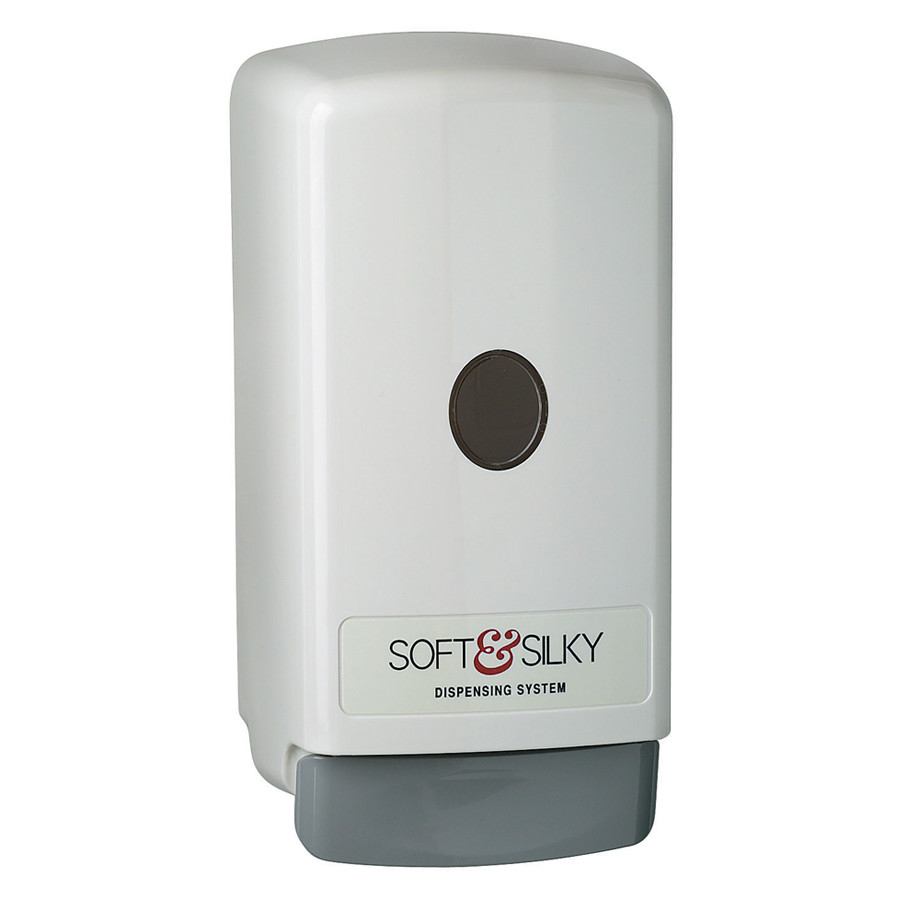 Soft & Silky Soap Dispenser 800 mL White Plastic 1/Each